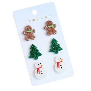 Christmas Earrings ~ 3 Pairs